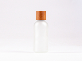 Glasflasche-mit-Schraubverschluss-Tropfmontur-Bambus